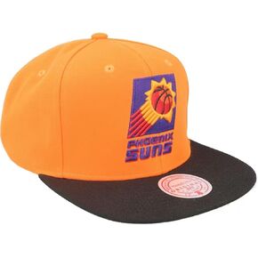 Mitchell & Ness Phoenix Suns Core Basic Logo Snapback Adjustable Hat Cap - Orange