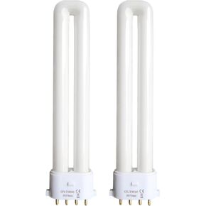 9 Watt 2G7 Base Fluorescent Light Bulb,Replacement for Satco S8365,6416,Coleman Lantern Bulb,Kandolite 96500,Rayovac F9w-1 Light Bulb,CF9DS/E/841,4 Pin 2G7 Base,4100K 2PACK