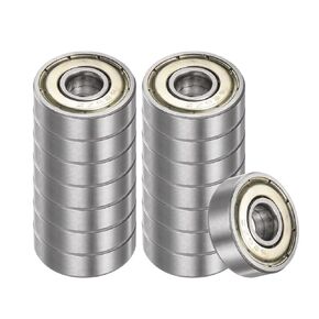15pcs 626-ZZ Deep Groove Ball Bearings - [6mm Bore x 19mm OD x 6mm Thickness] Double Metal Shielded P6 Bearings for Industrial Equipment, Carbon Steel, Z1