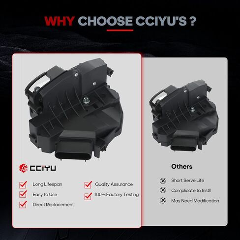 CCIYU Door Latch Lock Actuator Rear Right Passenger Side Compatible for Ford Escape 2013-2017,for Ford Focus 2012-2017,for Ford Fusion 2013-2016 Door Lock Actuators Replaces BF6A-F26412-AD in Saudi Arabia