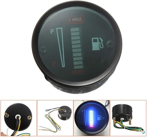 12 فولت تيار مستمر 52 مللي متر شاشة LED لسيارة دراجة نارية مستوى الاستشعار استبدال مقياس الوقود in Kuwait