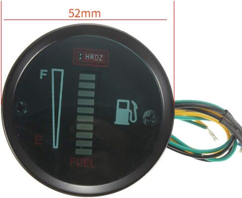 12 فولت تيار مستمر 52 مللي متر شاشة LED لسيارة دراجة نارية مستوى الاستشعار استبدال مقياس الوقود in Kuwait