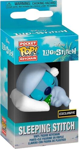 Funko Disney Lilo & Stitch Pocket Pop! Sleeping Stitch Vinyl Figure Key Chain Exclusive in Saudi Arabia