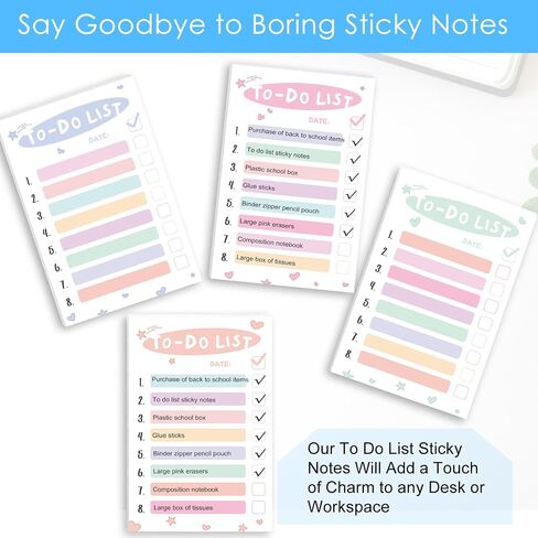 Say Goodbye to Boring Sticky Notes with SIMPWAY to Do List Sticky Notes - 300 Sheets 4 x 6 Inches to Do List Notepad - Great for Work and Back to School in Saudi Arabia