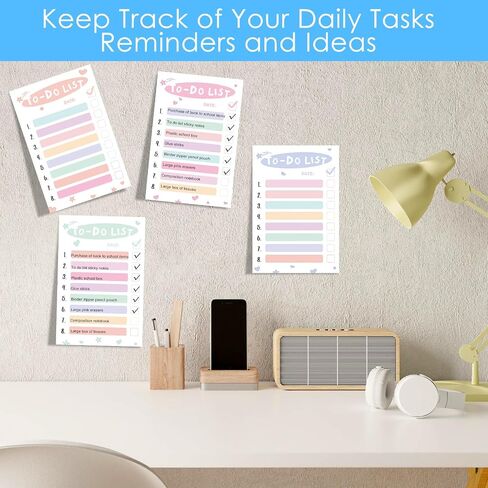 Say Goodbye to Boring Sticky Notes with SIMPWAY to Do List Sticky Notes - 300 Sheets 4 x 6 Inches to Do List Notepad - Great for Work and Back to School in Saudi Arabia
