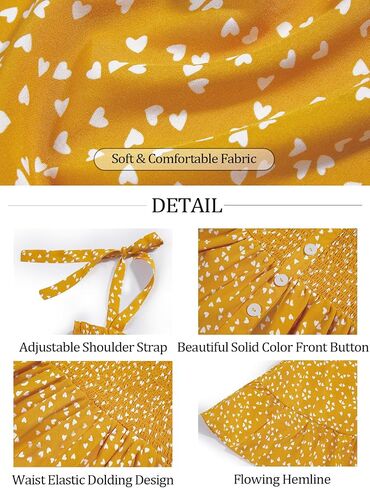 Rolmama Girls Summer Dresses Kids 2023 Sleeveless Tie Strap Boho Beach Midi Dress Smocked Ruffle Flowy Sundresses in Kuwait