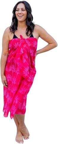 West Indies 100% Pure Soft Cotton Women’s Designer Sarong Pareo Swimsuit Cover up – Many Beautiful Colors and Designs in Saudi Arabia