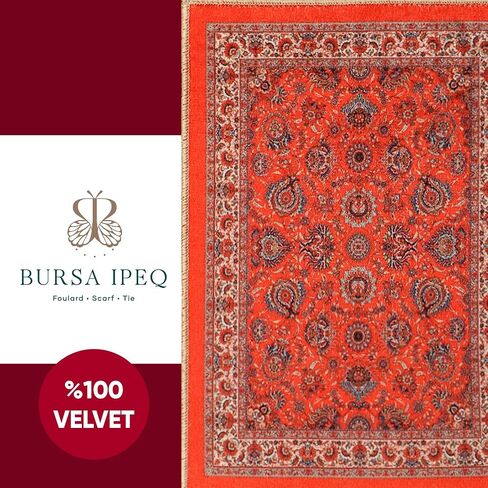 Velvet Rug Mouse Pad | Bohemian Style Design Woven Rug Mousepad Carpet Mouse Pads for Office Decor | Desk Mouse Mat 8.6" x 11.8" Small Mouse Protector (Blue V) in Saudi Arabia
