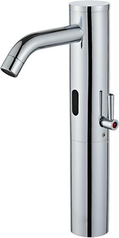 Bathroom Vanity Touchless Faucet with Temperature Control Rod Handle,Automatic Motion Sensor Basin Mixer Battery Power in Saudi Arabia