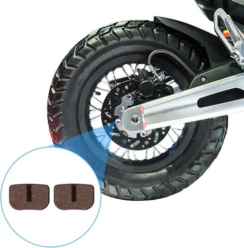 قطعتان من وسادات الفرامل الدائرية، وسادات فرامل الدراجة الصغيرة، ماسك فرامل قرص اللهب لشفرات الحلاقة MX500 MX650 SX500 McGrath RSF650 Motovox، دراجة موتوكروس كهربائية رباعية E500S سكوتر كهربائي ATV جزء in Kuwait