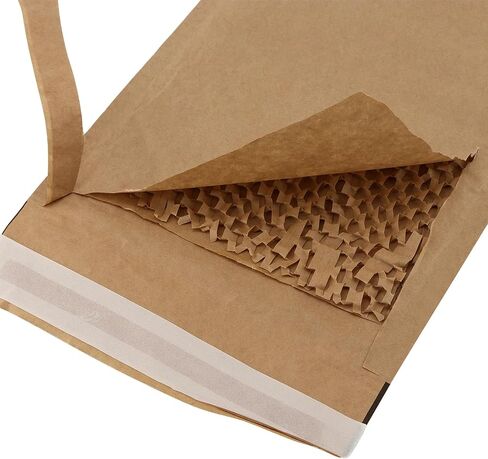 50 Pcs Curbside Mailer, 7 x 9 Inch Honeycomb Paper Mailer with Self Seal Tear Strip, Honeycomb Padded Mailers for Thick Envelopes Packing in Saudi Arabia