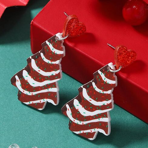Christmas Earrings Set Snowman Dangle Drop Earrings Christmas Tree Jingle Bell Reindeer Snowflake Earrings Xmas Earrings Christmas Jewelry Christmas Gifts in Kuwait