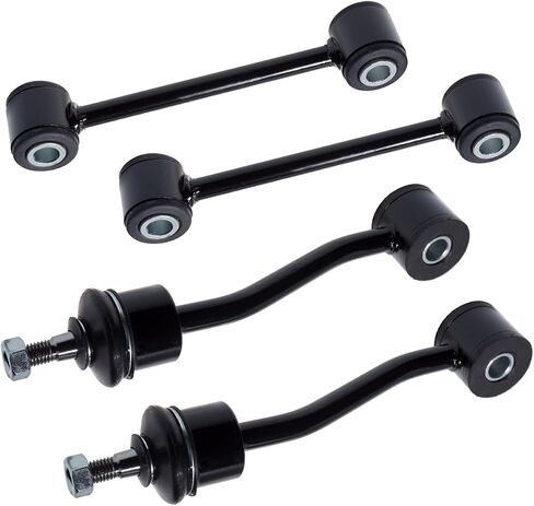 Front Rear Stabilizer Sway Bar Link 4Pcs (K80244 K3197) Compatible With 1997-2006 Je-ep Wrangler TJ [# 5208771AB 52088896AA 52087771 52087863] in Saudi Arabia