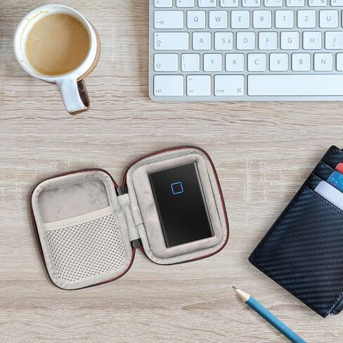 حافظة صلبة kwmobile متوافقة مع Samsung Portable SSD T7 / SSD T7 Touch - حافظة لحمل محرك SSD المحمول - أسود in Saudi Arabia