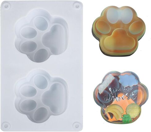 قوالب راتنج السيليكون لمخالب القطط، قوالب راتينج مخلب الكلاب والقطط، قوالب صب إيبوكسي، صنع سلسلة مفاتيح يمكنك صنعها بنفسك حرف فنية in Kuwait