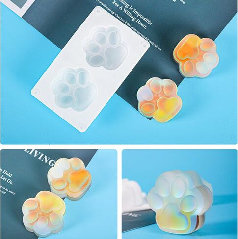 قوالب راتنج السيليكون لمخالب القطط، قوالب راتينج مخلب الكلاب والقطط، قوالب صب إيبوكسي، صنع سلسلة مفاتيح يمكنك صنعها بنفسك حرف فنية in Kuwait