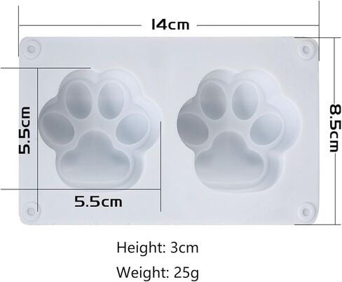 قوالب راتنج السيليكون لمخالب القطط، قوالب راتينج مخلب الكلاب والقطط، قوالب صب إيبوكسي، صنع سلسلة مفاتيح يمكنك صنعها بنفسك حرف فنية in Kuwait