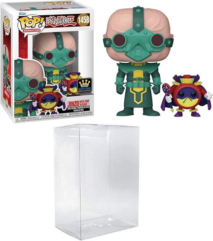 Funko Pop! Animation: Yu-Gi-Oh - Jinzo with Time Wizard Specialty Series Exclusive Bundled with a Byron's Attic Pop Protector in Saudi Arabia