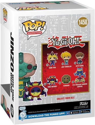Funko Pop! Animation: Yu-Gi-Oh - Jinzo with Time Wizard Specialty Series Exclusive Bundled with a Byron's Attic Pop Protector in Saudi Arabia