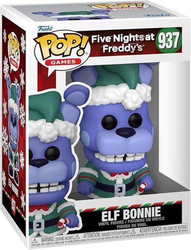 POP Five Nights at Freddy's Holiday - Elf Bonnie Funko Vinyl Figure (Bundled with Compatible Box Protector Case), Multicolor, 3.75 inches in Saudi Arabia