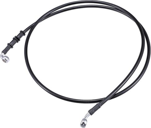 X AUTOHAUX 100cm AN3 M10 Car Hydraulic Brake Line Oil Hose Pipe Fitting 28° 90° Stainless Steel for Car Motorcycle Dirt Racing Bike Black in Saudi Arabia
