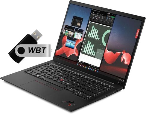 Lenovo ThinkPad X1 Carbon Gen 11 Intel Core i7-1370P vPro, 14" 2.8K (2880x1800) OLED IPS 400nits Anti-Glare, 64GB RAM, 2TB NVMe SSD, Backlit KYB Fingerprint Reader, Win11 Pro with WBT USB in Saudi Arabia