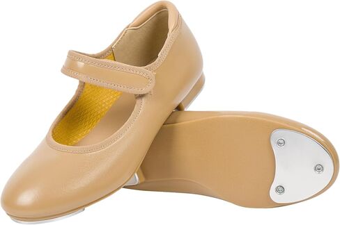 Linodes Economy Unisex-Child Upgraded Easy Strap Tap Shoe for Girls and Boys Maryjane Dance Flat in Kuwait