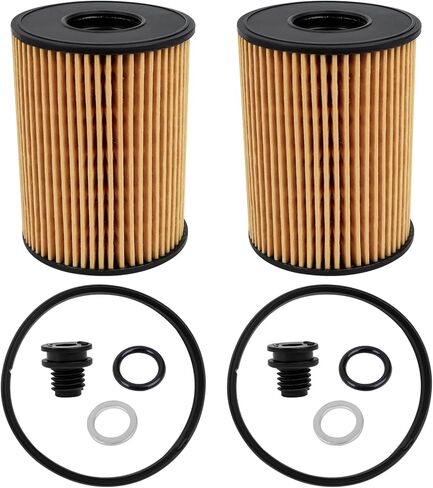 فلتر زيت 26350-2S000 متوافق مع Hyu ndai Santa Cruz 2.5L 2022، 21513-23001 فلتر زيت متوافق مع Hyu ndai Tucson 2.5L 2022، Hyu ndai Santa Fe 2.5L 2021، 2022، عبوتان in Kuwait
