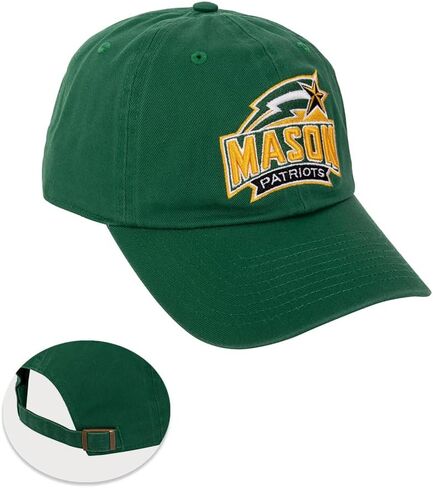 قبعة بيسبول جامعة جورج ماسون من صبار الصحراء GMU Patriots قبعة مطرزة بحزام قماشي قابل للتعديل للبالغين (النمط A) أخضر in Saudi Arabia