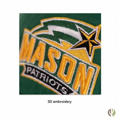 قبعة بيسبول جامعة جورج ماسون من صبار الصحراء GMU Patriots قبعة مطرزة بحزام قماشي قابل للتعديل للبالغين (النمط A) أخضر in Saudi Arabia