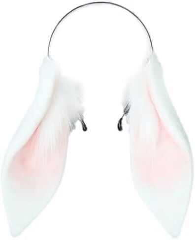 Women/Girls Cosplay Bunny Ears Rabbit Headband Animal Ears Furry Bunny Ears Party Accessories (MHTCET-1White) in Saudi Arabia
