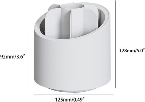حامل أقلام دوار من kaileyouxiangongsi، منظم مكتب، صينية تخزين قلم رصاص دوارة للمدرسة، المنزل، اللوازم المكتبية، 7 مقصورات، أبيض، هدية للمعلمين وزملاء الدراسة والأصدقاء in Kuwait