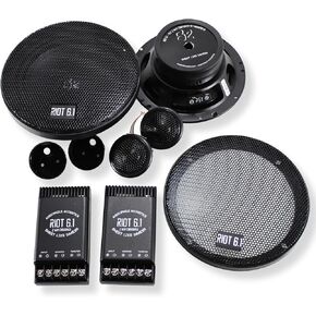 RIOT Series 6.5" 150 Watt RMS 4-Ohm 2-Way Component Set w/ 1" Tweeters & Crossovers RIOT61