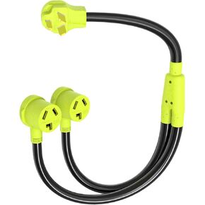Dryer Y Splitter, ETL&UL Listed Nema 10-30 Splitter NEMA 10-30P to (2) NEMA 10-30R Receptacle for EV, and Level 2 EV Charging
