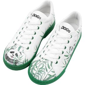 DOGO White Sneakers for Women - Handmade Women's Fashion Sneakers, Vegan Leather and Unique Design, Comfortable Shoes for Women, Ace Sneakers