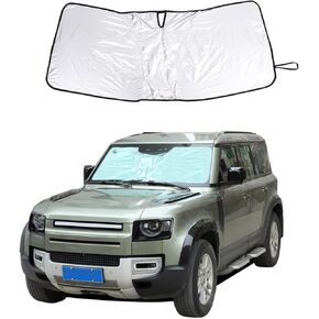 Car Windshield Sunshade Foldable for Land Rover Defender 2004-2024 Car Front Window Sunshade Sun Visor Shield,Block Heat and Sun Protection,UV Rays Sun Visor Protector (for Defender 2004-2018)