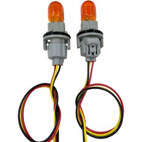 2Pcs Headlight Turn Signal Bulb Socket Wire Harness Kit,Compatible with Nissan Toyota Lexus Signal Bulb Socket and Connector,262439B91A,93872237,26243-5HA0A,9007560083