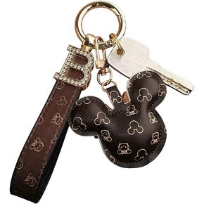 women for car keys chains，car keychains rings holder lanyard bracelets accessories wristlet cover shell letter holder strap