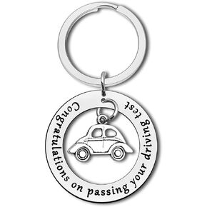 New Driver Keychain for Boyfriend Girlfriend New Driver Gifts for Son Daughter Sweet 16 Birthday Gifts Congratulations on Passing Your Driving Test Keyring High School Graduation Keychain for Daughter