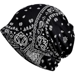 ELLEWIN Cotton Slouchy Beanie Hip-Hop Soft Lightweight Running Beanie Adult Dwarf Hats Chemo Cap for Men Women