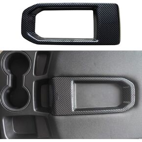 ruihe Carbon Fiber Color Central Storage Box Cover Trim Fit for GMC Sierra，Chevy Silverado 1500 2500HD 3500HD 2019 2020 2021 2022