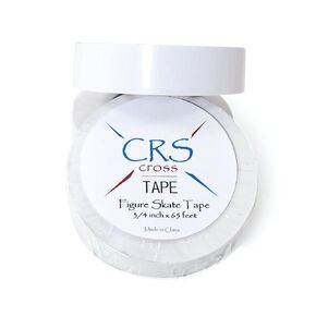 CRS Cross Figure Skate Tape - Longer 65 Foot roll to Protect Leather Figure Skating Boots Without Polish and Keep Laces tightened. Skate Tape Figure Skates
