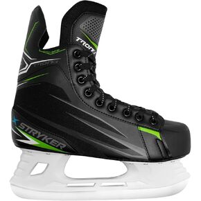 TronX Stryker Soft Boot Senior Men Boys Kids Ice Hockey Skates - All Adult and Junior Sizes - Great for Recreational Skating