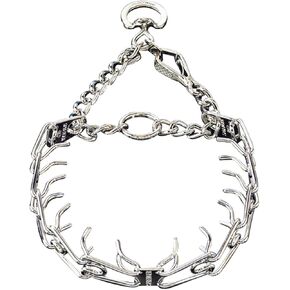 Herm Sprenger Chrome Plated Prong Training Collar with Quick Release 25 XLarge 4.0mm
