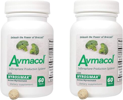 AVMACOL® (120) 2 Bottle Value Sulforaphane Supplement with Myrosinase in Saudi Arabia