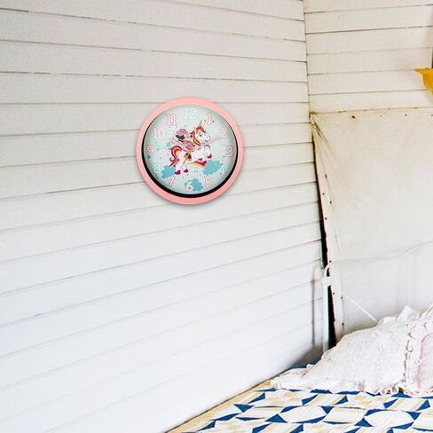 ساعة حائط ميني ماوس - حزمة ديكور غرفة ديزني مع ساعة حائط ميني 10 بوصات لغرفة نوم البنات بالإضافة إلى ملصقات للأطفال والكبار | هدايا ديزني in Kuwait