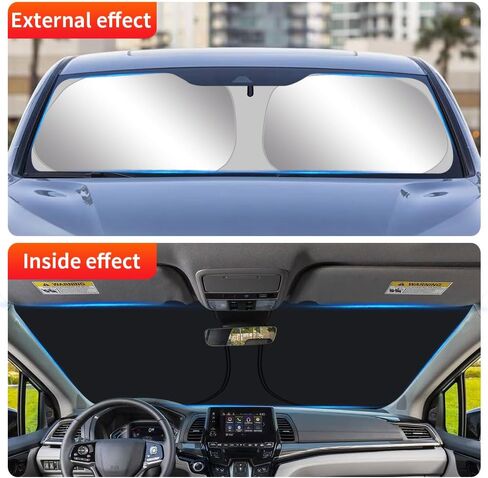 مظلة شمس للسيارة Honda Odyssey 2018 2019 2020 2021 2022 2023 2024 ملحقات السيارات الداخلية الزجاج الأمامي ظلة عازلة قابلة للطي حامي الخصوصية ستائر النافذة المظلة غطاء قناع in Kuwait