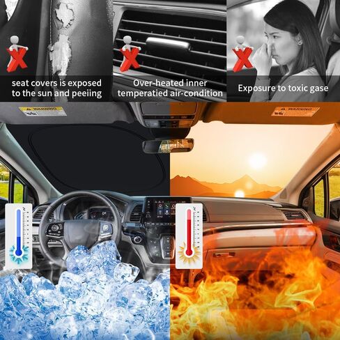 مظلة شمس للسيارة Honda Odyssey 2018 2019 2020 2021 2022 2023 2024 ملحقات السيارات الداخلية الزجاج الأمامي ظلة عازلة قابلة للطي حامي الخصوصية ستائر النافذة المظلة غطاء قناع in Kuwait