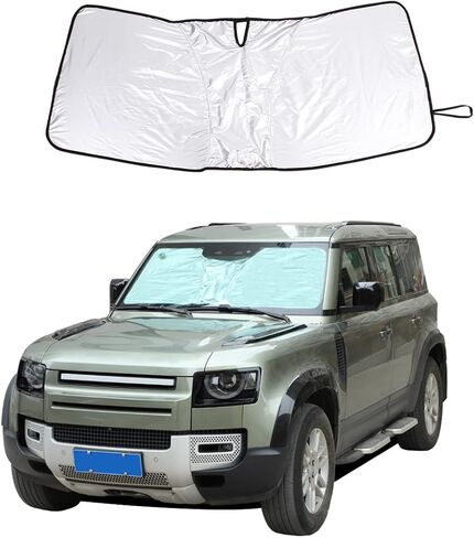 Car Windshield Sunshade Foldable for Land Rover Defender 2004-2024 Car Front Window Sunshade Sun Visor Shield,Block Heat and Sun Protection,UV Rays Sun Visor Protector (for Defender 2004-2018) in Saudi Arabia