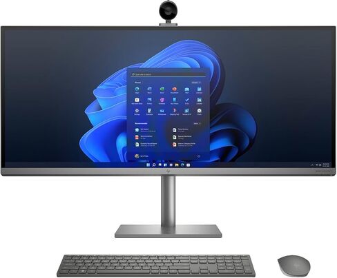 HP ENVY All-in-One 34-c1070xt للمنزل والأعمال الكل في واحد (Intel i7-12700 12-Core، 16GB DDR5 4000MHz RAM، 2x512GB PCIe SSD (1 تيرابايت)، Win 11 Pro) مع MS 365 Personal، Dockztorm Hub in Kuwait